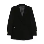 [Blazé Milano] Blazé Milano Double-breasted V-neck Blazer 0 NUMERIC BLACK