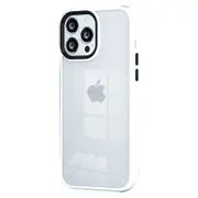 For iPhone 15 Candy Color TPU+PC Phone Case Skin-touch High Transparency Back Cover