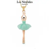在飛比找Yahoo!奇摩拍賣優惠-YOYO免運~Les Nereides 綠色芭蕾舞女伶項鏈
