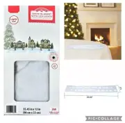 Holiday Time Snow Blanket w/ LED Lights (35.45" x 13") Christmas Village Snow