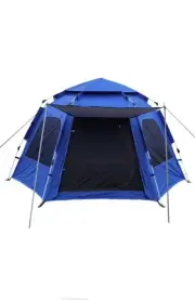 POCO DIVO Navy Instant Camping Tent, 4/5/6 People Automatic Hexagon Tent