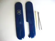 Genuine New Victorinox 91mm Swiss Army Knife Scales - Cobalt Blue