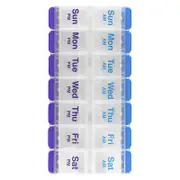 Ezy Dose, Weekly AM/PM with Push Buttons Pill Planner, XL, 1 Count