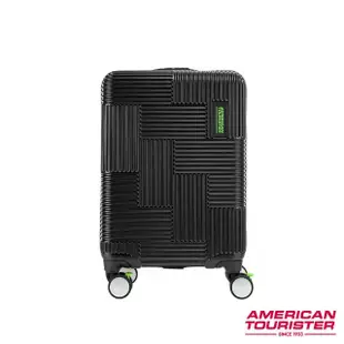 【AMERICAN TOURISTER 美國旅行者】20吋Velton跳色幾何防盜拉鍊PC剎車輪登機箱/行李箱(多色可選)