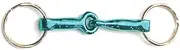 Key Ring - Horse Snaffle Bit Key Chain Teal