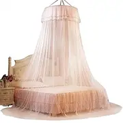 Breathable Bed Mosquito Net Canopy Bed Curtain, Foldable Durable Polyester Bedroom Decoration Ladies for Home(Jade)