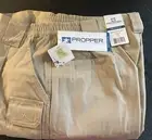 New Propper Mens Tactical Pant Khaki 34/30 Repel DuPont Teflon Fabric FS22082250