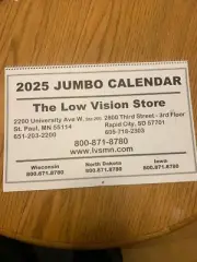 2025 Extra Large 2025 Big Calender Large Print