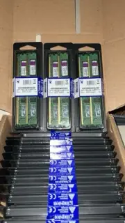 Huge Lot 28 Packs of Unused Kingston Brand RAM Memory Gold Scrap Recovery