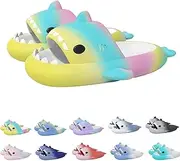 [Generic] Kids Shark Slides, Non-Slip Soft Kids Cloud Shark Slides EVA Lightweight Sole, Shark Slippers for Kids Boys Girls