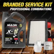 Oil Air Fuel Filter + 5L PRO15W40 Service Kit for Nissan Pulsar N16 Ti 4cyl 1.8L