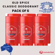 Old Spice Classic Deodorant Original Scent 3.25 Ounces (Pack of 6)