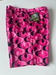 Loudmouth Men's GOLF shorts 42 HOT Pink/ Black NEW w/ tags! LAVA LAMP-S