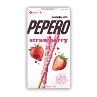 在飛比找家樂福線上購物網優惠-LOTTE PEPERO 草莓脆粒餅乾棒32g