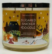 1 Bath & Body Works SUGARED SNICKER DOODLE 3-Wick Large Scented Candle 14.5 oz