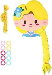Braided Hairstyle Kit, Fun Learn to Braid Hair Book, Travel Activity, Arts and Crafts Kits, Girls Braiding Toys, Busy Book Braiding Toys for Adults