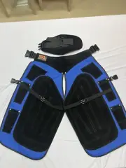 Farrier Chaps With 4 Knife Pockets And Magnet To Hold Nail Farrier Apron Blue