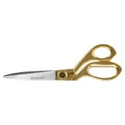 17196 8-Inch Stainless Steel Gold Scissors For Office and Home