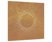 vidaXL Garden Wall Decoration 55x55 cm Corten Steel Sun Design