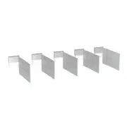 Metro FL114 Short Dividers for Flexline and Lifeline 3" Drawers, 5-Pack