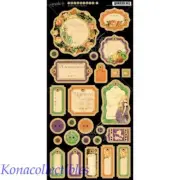 Graphic 45 An Eerie Tale Chipboard #1 Die-Cuts 6"X12" Sheet JOURNALING