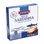Sardine Pate Gourmet Food Portuguese Paste (4 x 22g) Made in Portugal