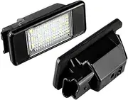 Wivplex 2pcs License Plate Light, for Citroen, C2 C3 C4 C5 C6 C8 DS3 License Number Lamp Car Number Plate Light
