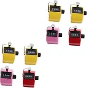 8 Pcs Counter Handheld Pitch Click Counter Counting Recorder Plastic Lap Counters Mechanic Tool Tally Counter 4 Digit Tally Counter Number Counter Fitness Sports Pedometer Plastic