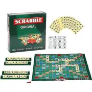 Sztxj 1 Set of Classic Scrabble Board Puzzle Game, Children's Parent-child Party Scrabble Game