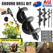 NEW Power Garden Plant Earth Spiral Drill Bit Post Hole Digger Planter Tool AUS