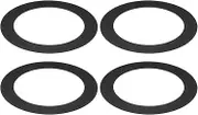 uxcell Goof Rings for 10 Inch Recessed Can Lighting Down Light, 4 Pcs Metal Goof Trim Rings Cover, Outer Diameter 10-inch, Inner Diameter 6.29-inch, Matte Finish Black, Flush Mount
