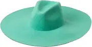 [HEYDHSDC] Felt Hat Winter Fedora Hat for Women Men Wool Big Wide Brim GN Panama Hattrilby Hat