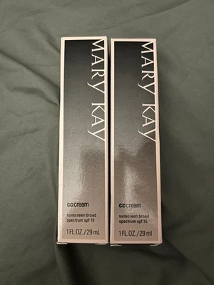 New In Box Mary Kay CC Cream Sunscreen Broad Spectrum SPF 15 - Rare - Choose