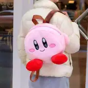 Anime Kirby Backpack Cute Women Y2K Plush Shoulders Bag Kawaii Outdoor Travel