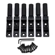 6 String Single String Headless Bass Bridge Headless Individual Bridges Black