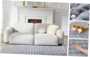 Fluffy Area Rugs for Living Room, 3x5 Machine Washable 3'x5' 12 - Light Grey