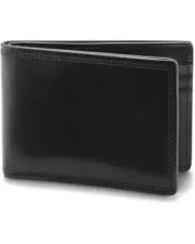 Bosca Dolce 81-219 Men's One Size Black Old Leather Small Bifold Wallet ERK1721