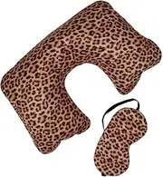 [PIECES] PCKYLIE Travel Set, Black/Detail: Leo AOP, Einheitsgröße, Travel Set