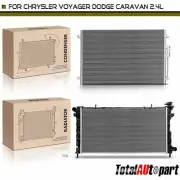 New Radiator & AC Condenser Cooling Kit for Dodge Caravan Chrysler Voyager 2.4L (for: Chrysler)