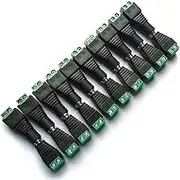 DAYKIT 10 Pairs 12V Male+Female 2. 1x5. 5MM DC Power Jack Plug Adapter Connector for CCTV Camera