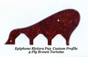 Riviera P93 4-Ply Tortoise Custom Pickguard made for Epiphone With Bracket NEW