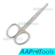 Round End Safety Nose Hair Scissors 3.5'' - Mini Mustache Scissors