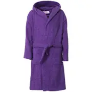 A2Z 4 Kids Kids Girls Boys Hooded Towel Bathrobe 100% Cotton Terry Towel Beach Bathing Robe Purple 9-10 Years