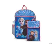 Disney Frozen Backpack Set Girls, 16 inch with Lunch Bag and Water Bottle 5 pack