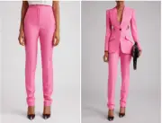 NWT Alexander McQueen High Waist Straight Leg Sartorial Wool Cigarette Pants Pin