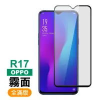 在飛比找momo購物網優惠-OPPO R17 滿版軟邊霧面防指紋保護貼手機9H鋼化膜(O