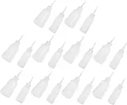 Zerodeko 20Pcs Clear Squeeze Bottle Pointed Tip Dispenser for Glue Sealant and and Easy to Squeeze for Crafts and Repairs