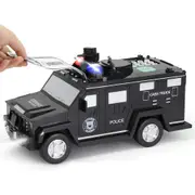 Kids Armored Car Piggy Bank Money Box with Lights - USB Rechargeable