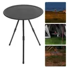 Folding Small Round Table Outdoor Coffee Foldable Camping Portable Barbecue