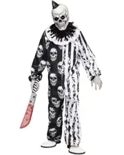 Skeleton Clown Halloween Child Costume